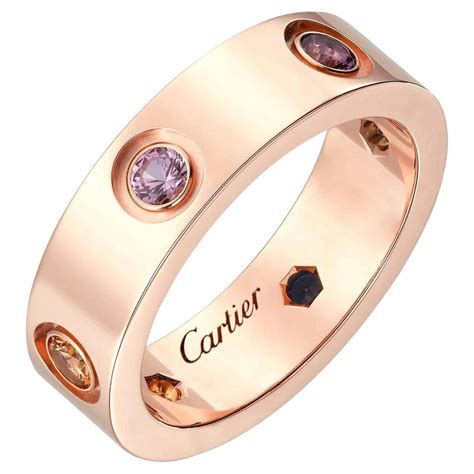 cartier ring with stone|cartier 750 ring 52833a.